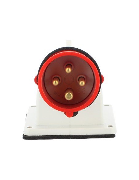 Prise fixe Bticino 90° IP44 16 A triphasée + transistor 380 V CSF316/43C